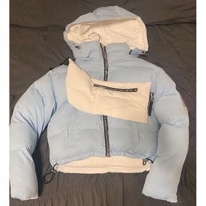 Manière De Voir Womens Cropped Puffer Jacket